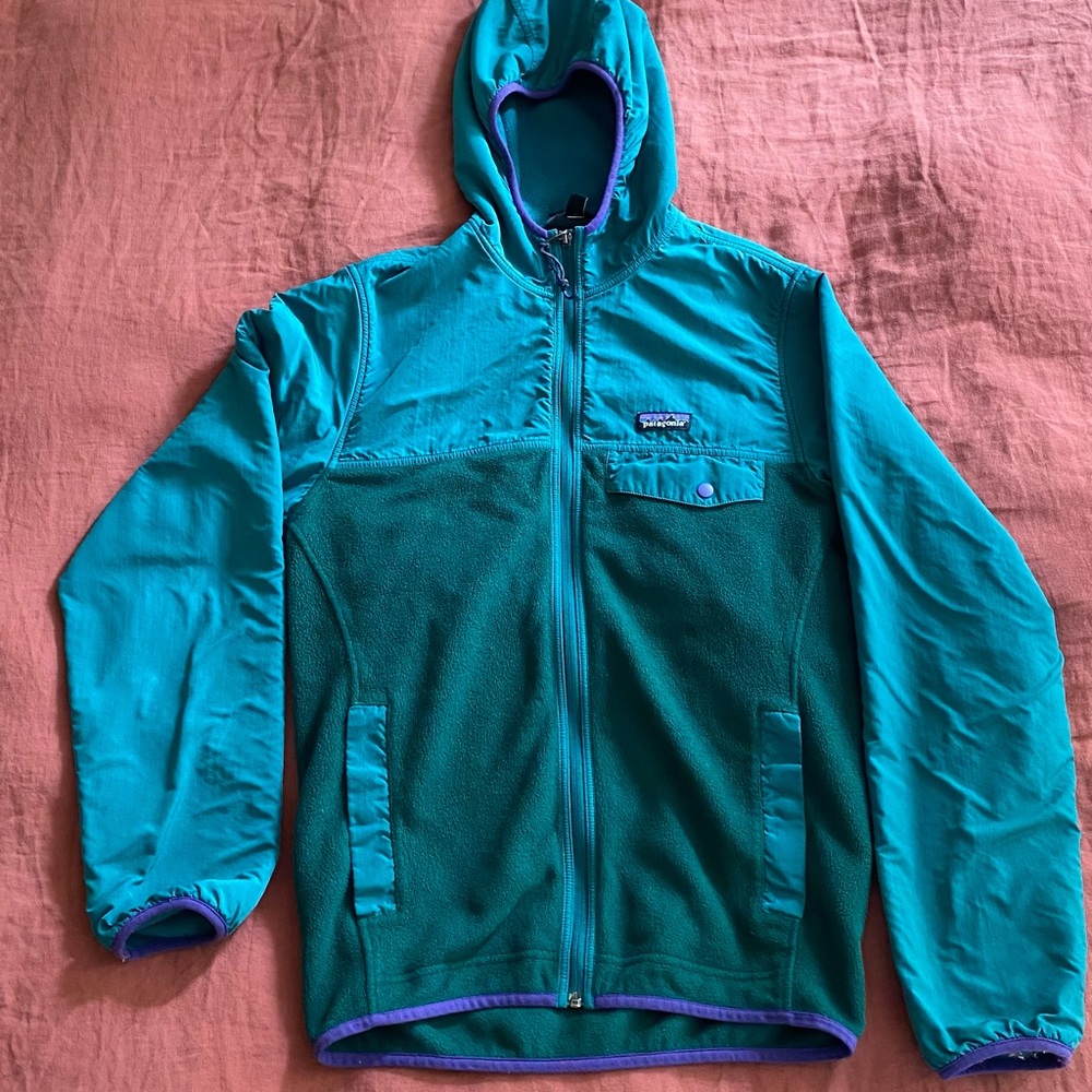Patagonia Green Full-Zip Fleece Hoodie